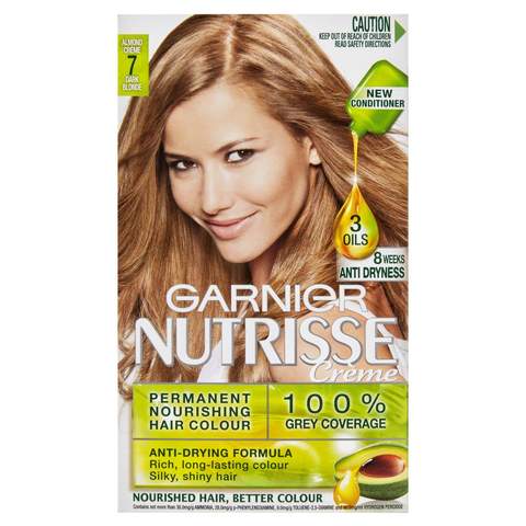 Garnier Nutrisse Creme Permanent Hair Colour 7 0 Almond Creme