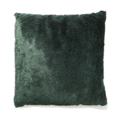 Faux Fur Cushion - Green | Kmart