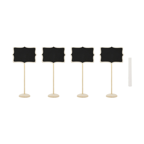 4 Pack Chalkboard Signs
