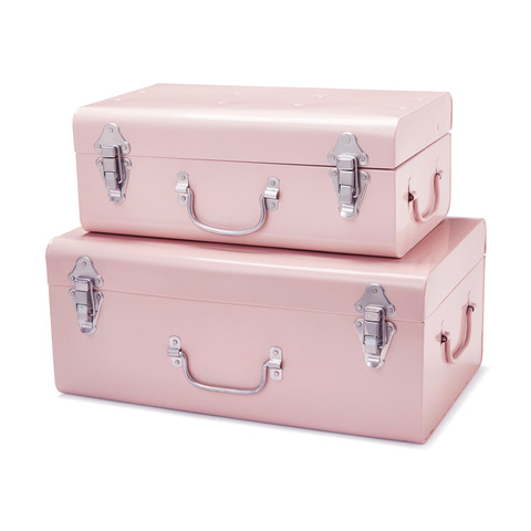 2 Pack Decorative Storage Trunks Pink Kmart