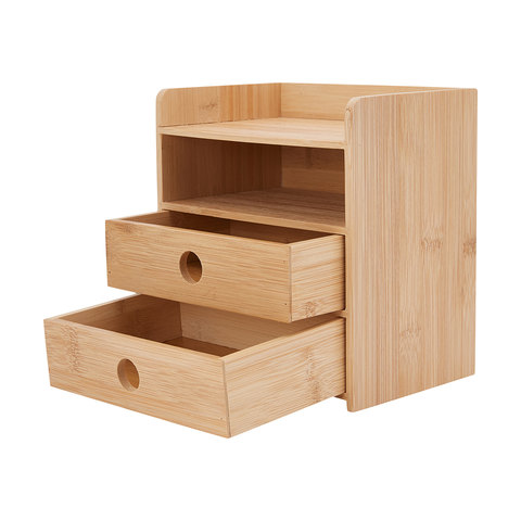 4 Tier Bamboo Desk Organiser Kmart