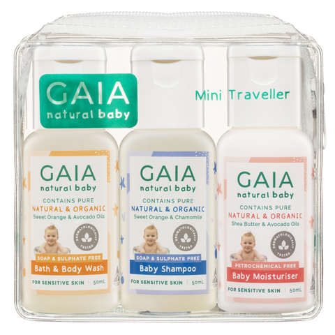 3 Pack GAIA Natural Baby Mini Traveller 