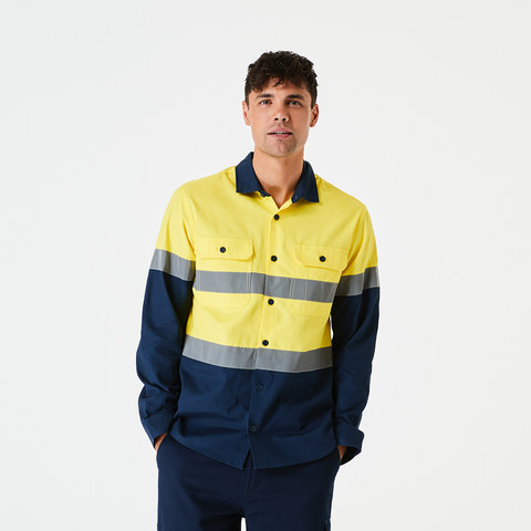 Workwear Long Sleeve Reflective Shirt | Kmart