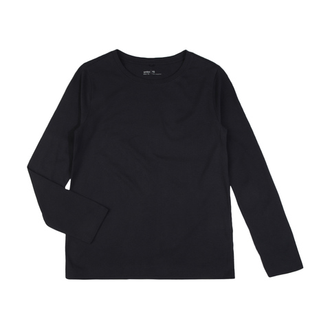 plain black long sleeve shirt