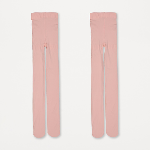 pink stockings and suspenders