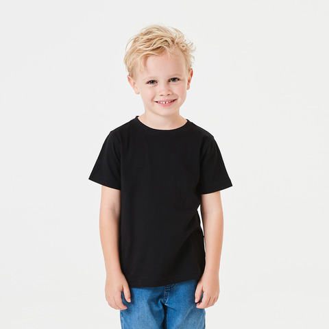 plain black t shirt child