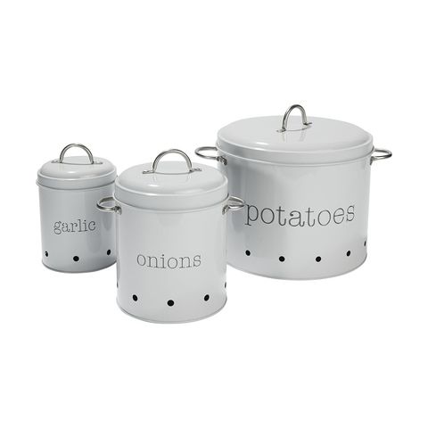 3 Vegetable Canisters