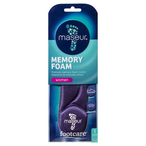 Footcare Maseur Memory Foam Insoles | Kmart