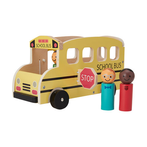Wooden School Bus Playset | Kmart