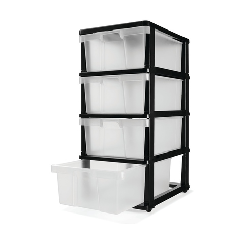 4 Drawer Storage Unit On Wheels Kmart