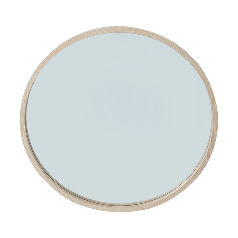 pix Decorative Wall Mirrors Kmart oak look round mirror