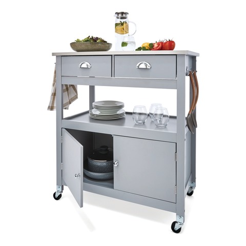Grey Stainless Steel Top Trolley Kmart Grey Stainless Steel Top Trolley Kmart, Kmart Kitchen Island