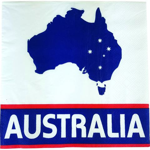 20 Pack Australia Day Napkins Kmart