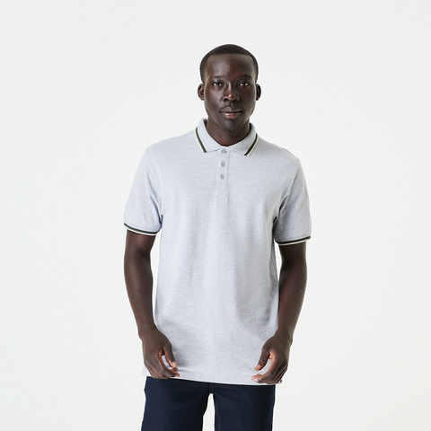 collarless golf polo