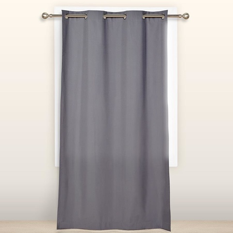 Charcoal Paris Eyelet Curtain Kmart