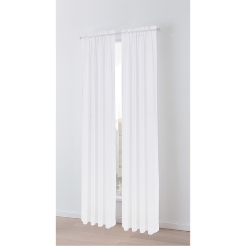 Textured Sheer Curtain White Kmart