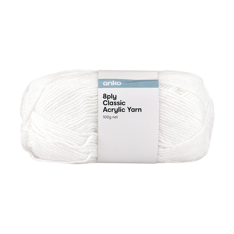 white knitting wool