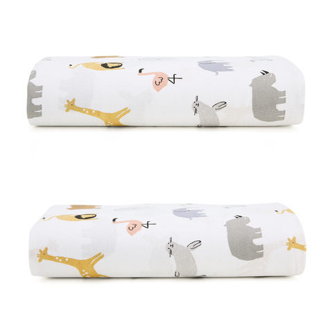 2 Pack Fitted Cot Sheets - Animal | Kmart