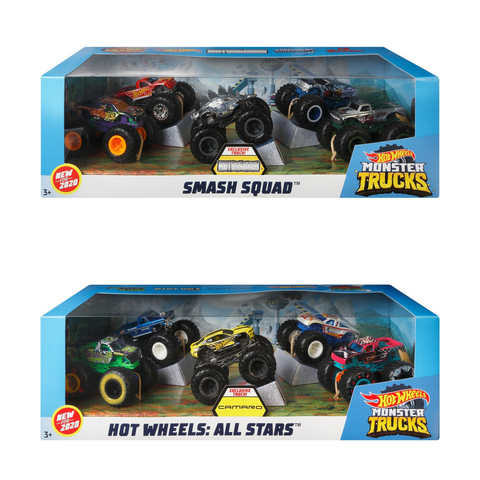 hot wheels monster truck 4 pack
