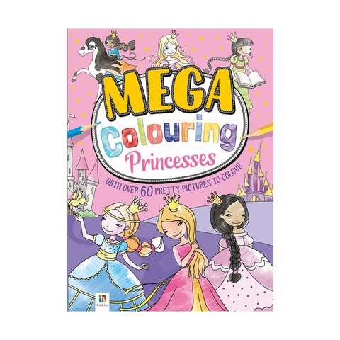 Mega Colouring Book: Princesses | Kmart