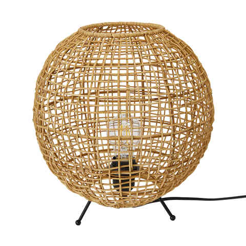 rattan table lamp