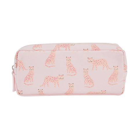 Pencil Case Twin Zip Leopard Kmart