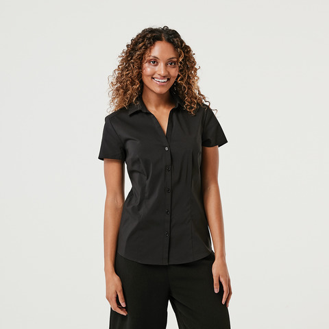 black shirt womens for work