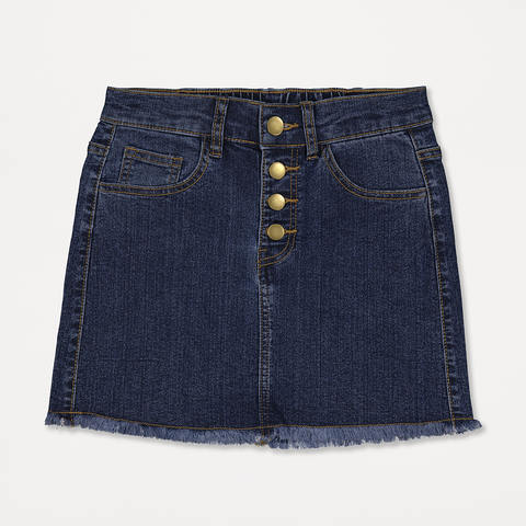 kmart white denim skirt