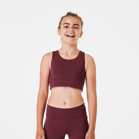 Active Kids Scallop Crop Top Kmart
