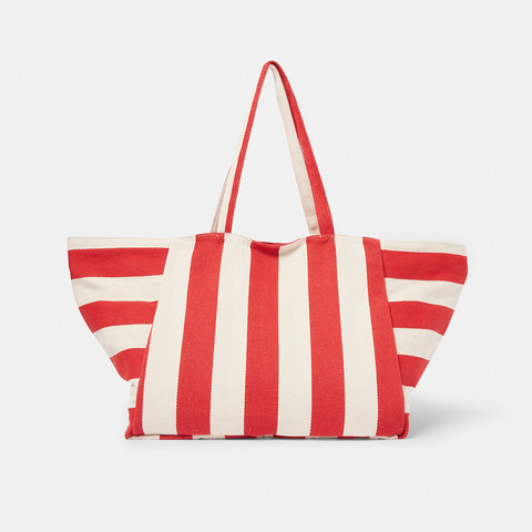striped bag