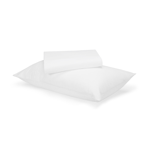 Fits mattresses up to 15. 180 thread count sheet set king single bed white