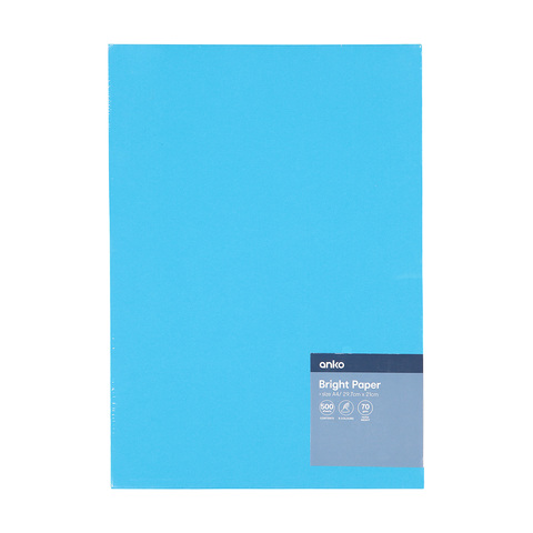 Bright Coloured A4 Papers Kmart
