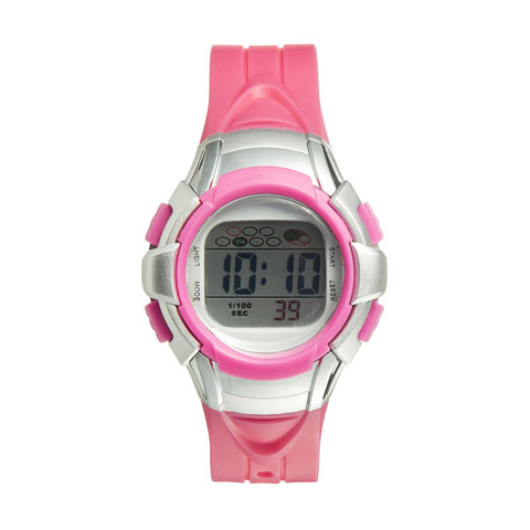 kids pink digital watch