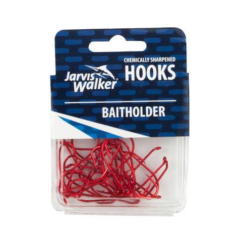 500 x Red Bait Holder Hooks Chemically Sharpened in Different Sizes