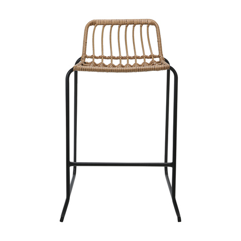 Rattan Look Bar Stool Brown Kmart