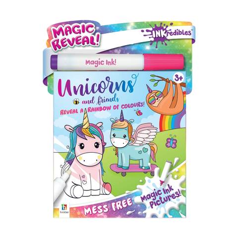 Inkredibles Magic Ink Unicorns And Friends Activity Book - Kmart