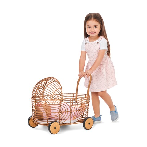 wicker doll carriage prices