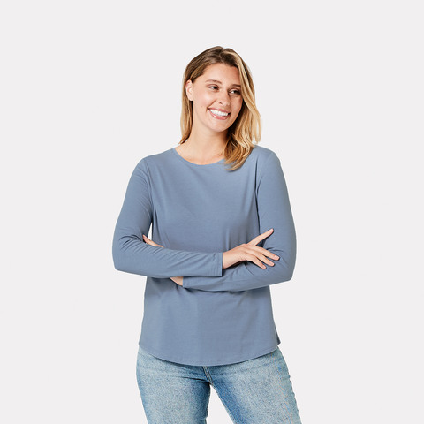 Long Sleeve Organic Cotton T Shirt Kmart