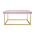 Lilac Velvet Bench