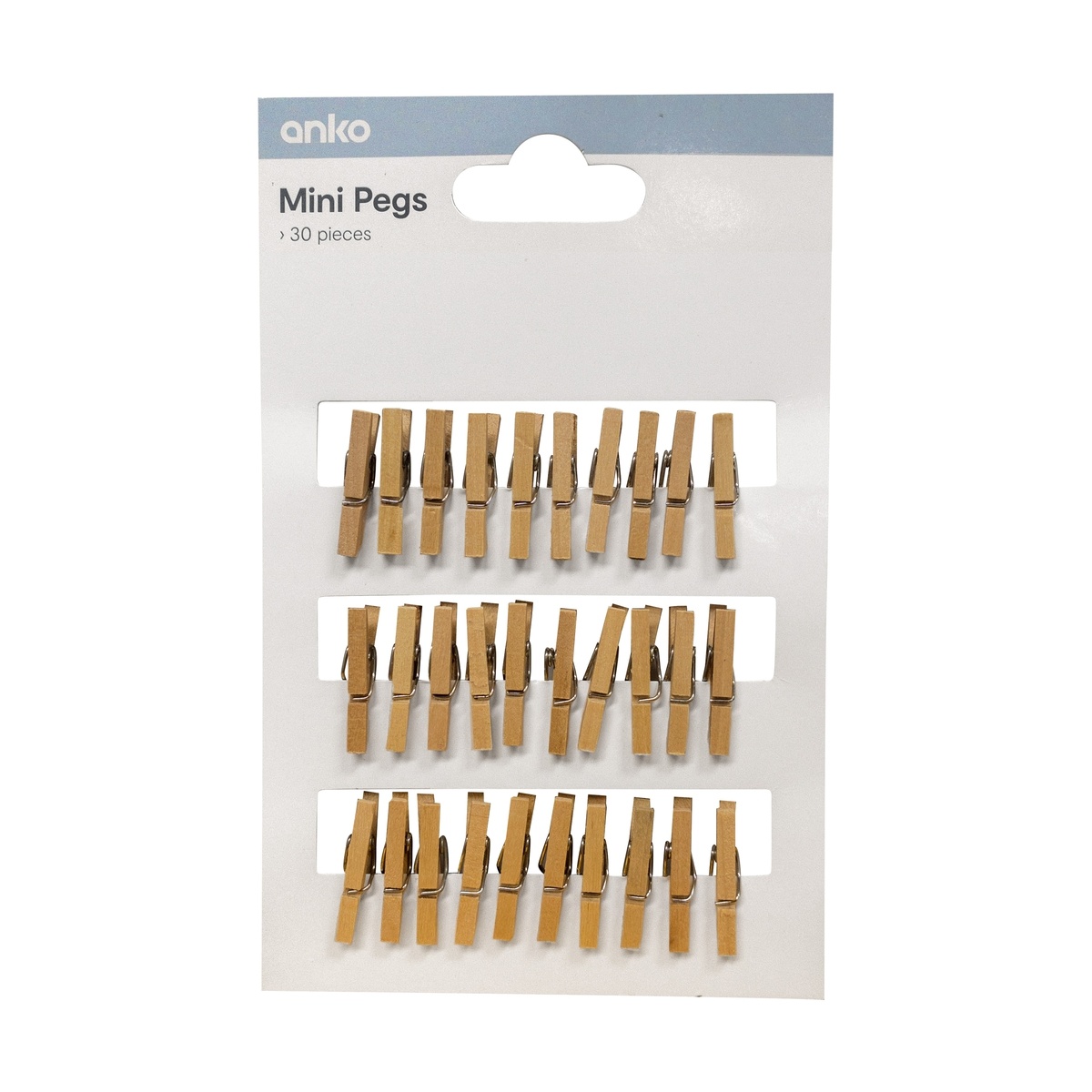Mini Pegs Pack of 30 Kmart