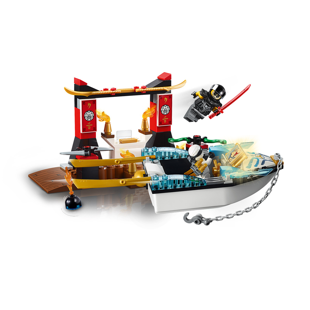 LEGO Juniors Zane's Ninja Boat Pursuit - 10755 | Kmart