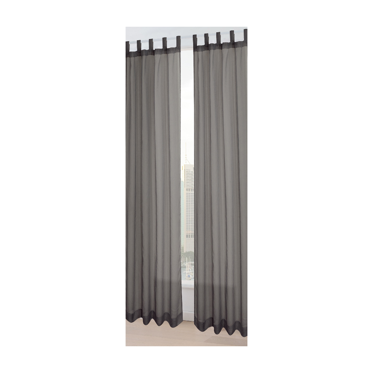 Toulouse Voile Tab Top Curtain Kmart