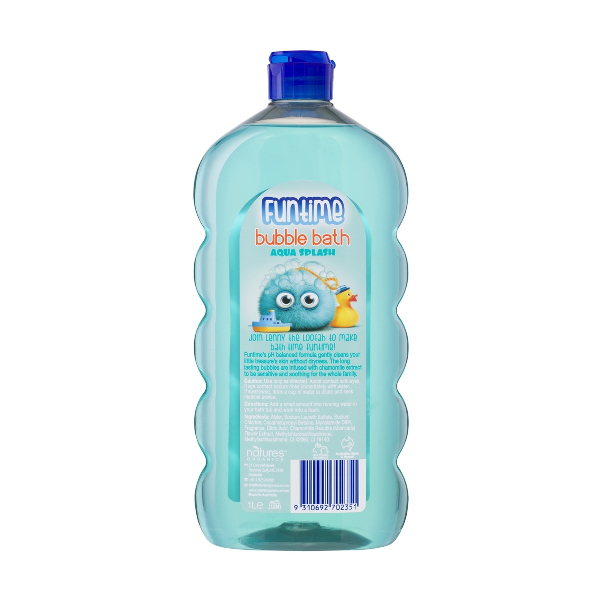 1L Funtime Bubble Bath Aqua Splash Kmart