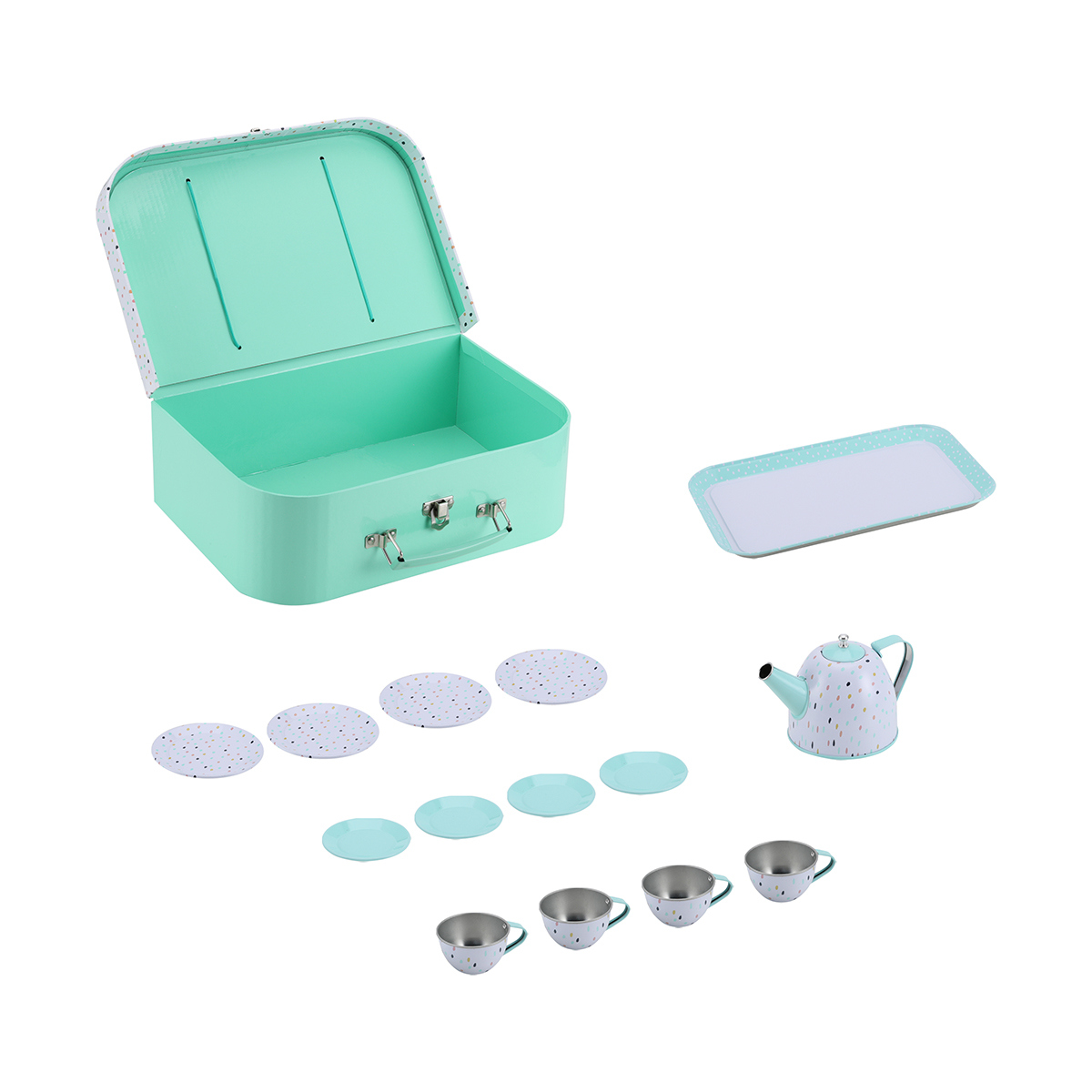 Toy Tin Tea Set Kmart