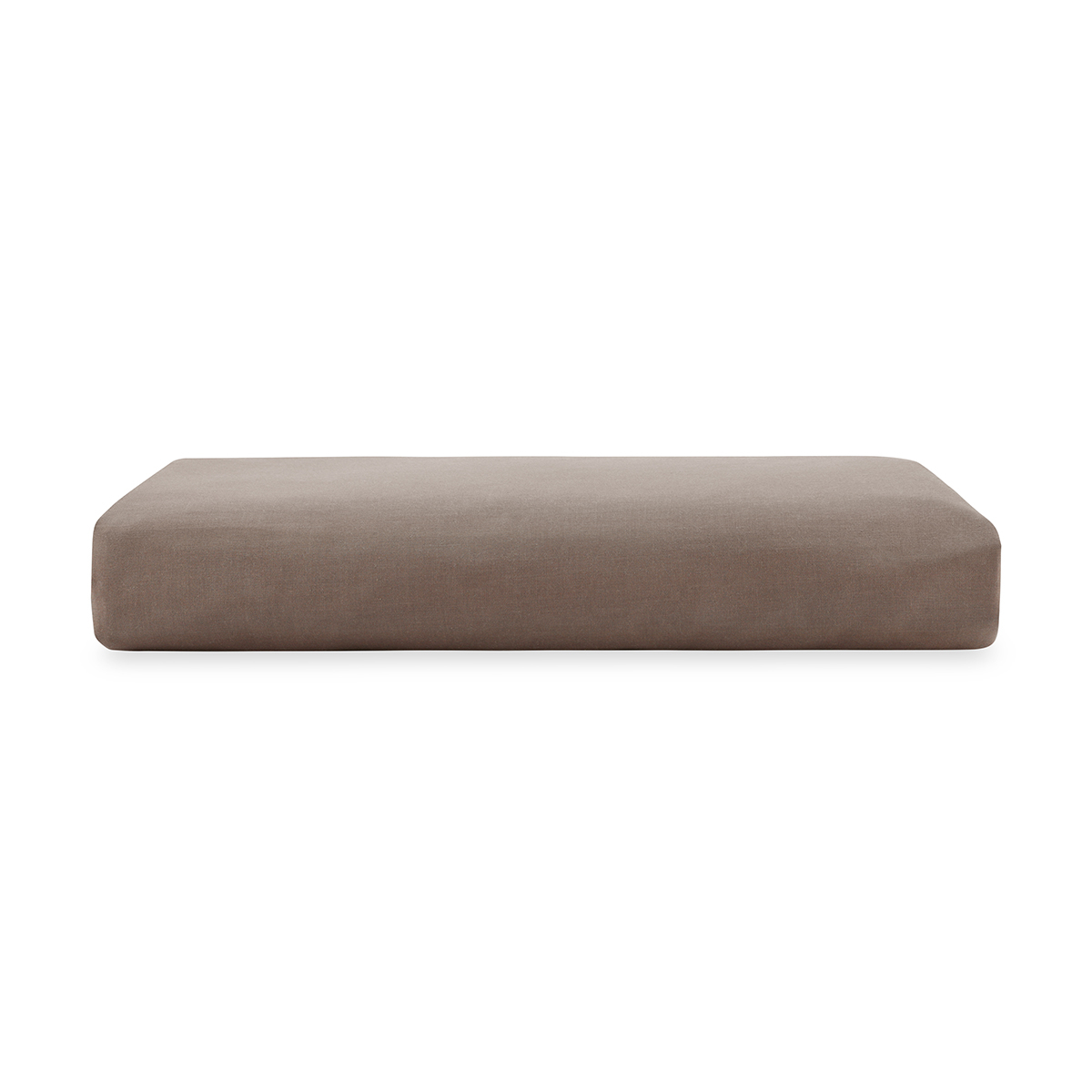 180 Thread Count Fitted Sheet Single Bed, Mocha Kmart