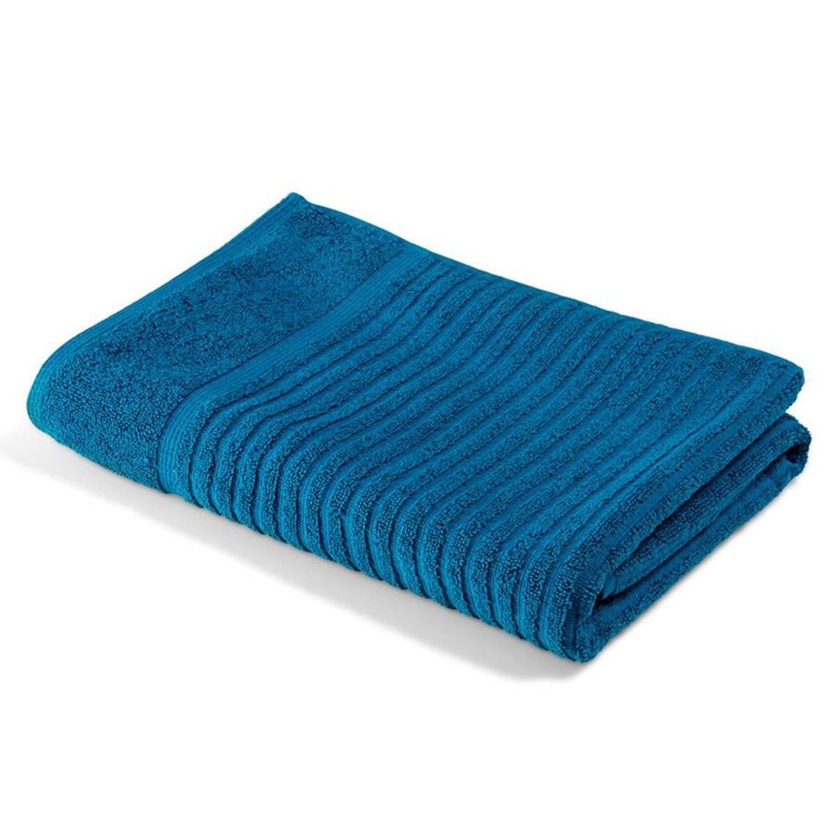 Metro Ribbed Cotton Bath Towel - Teal | Kmart