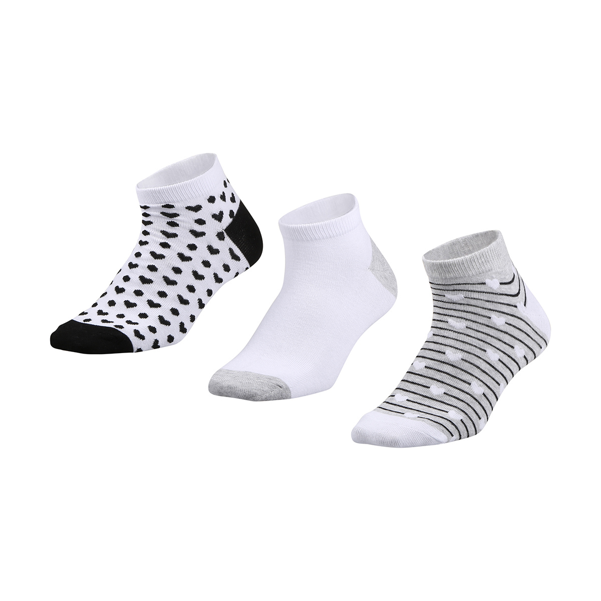 3 Pack Low Cut Socks Kmart