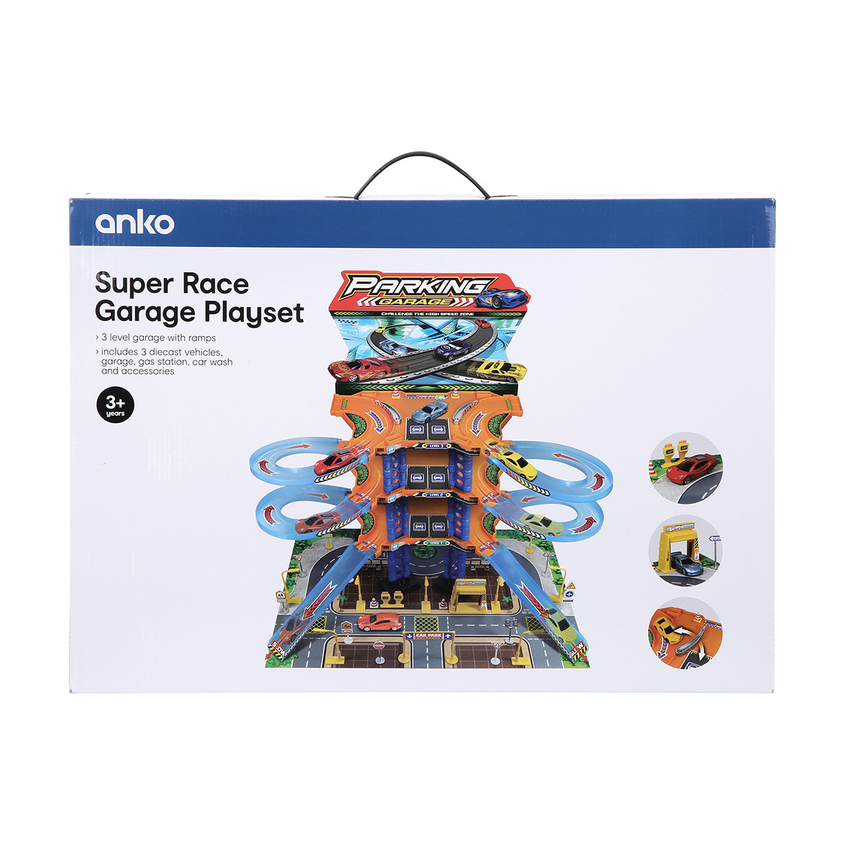 anko super race garage playset