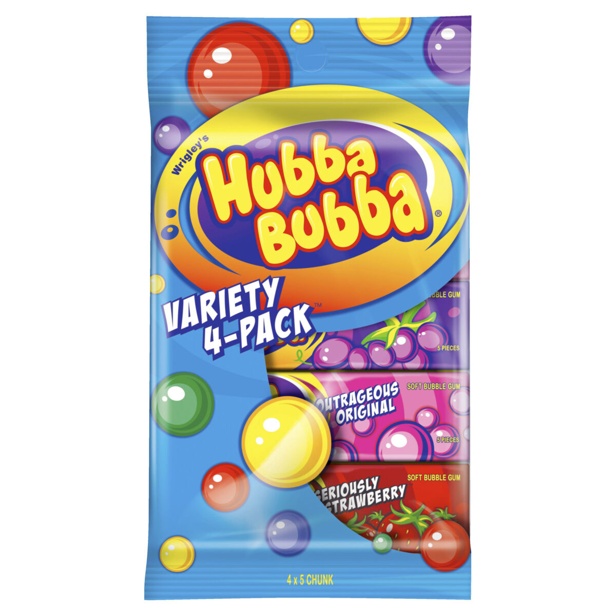 Hubba Bubba Variety Pack 140g Kmart