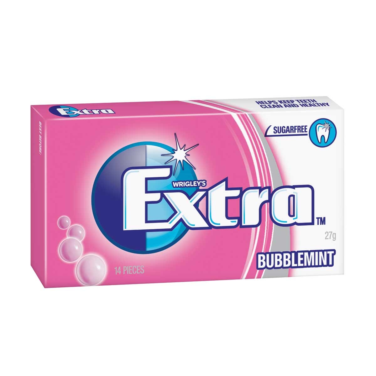 Wrigley's Extra Bubblemint Chewing Gum 27g Kmart